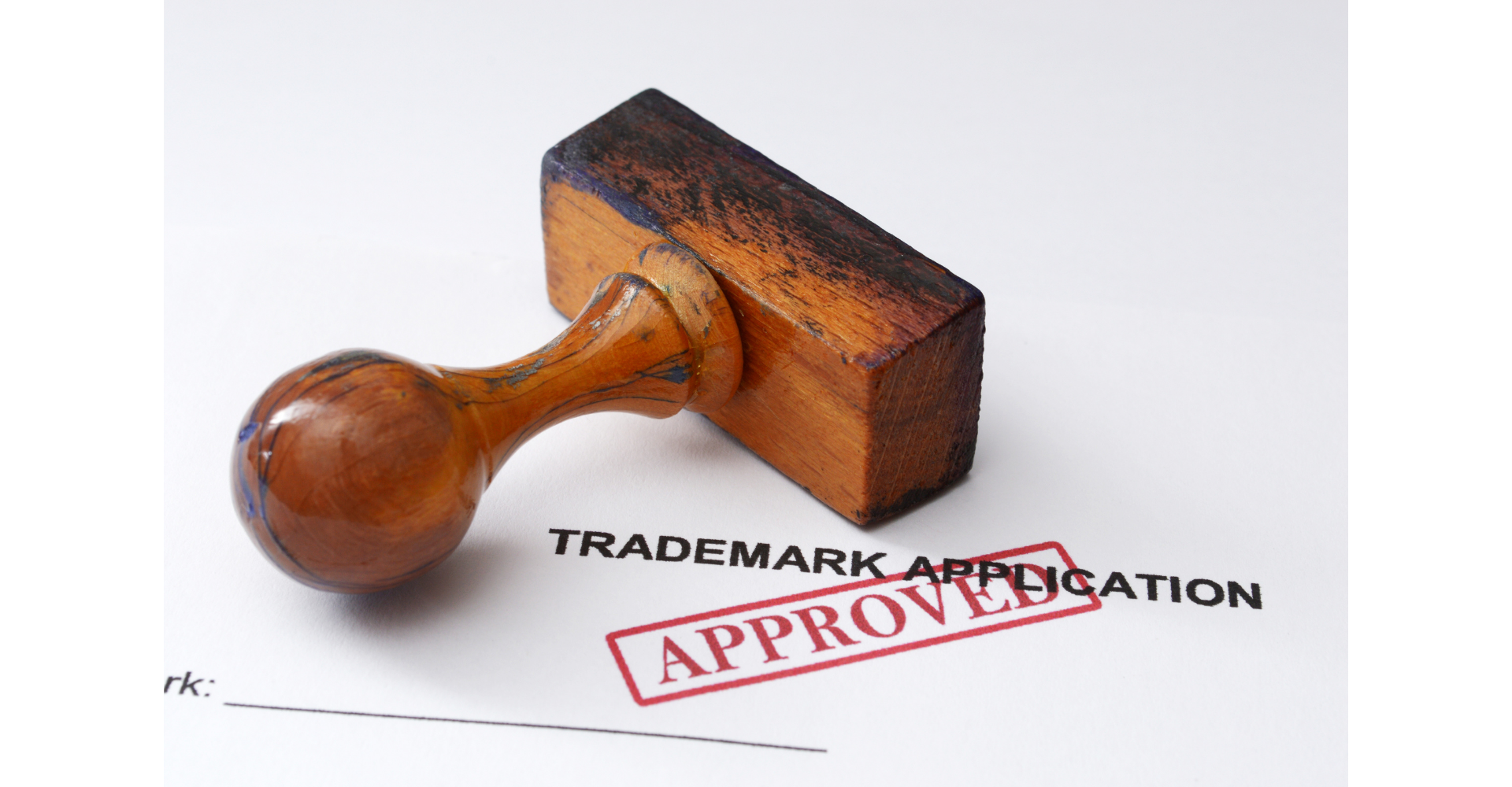 Trademark approval stamp