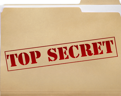 Top secret file folder